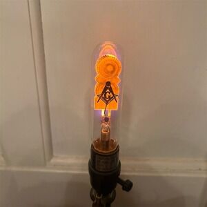 Vintage Aerolux Freemason Light Bulb Unique Design‎ 1920s-40s 6"